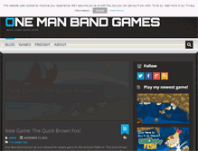 Tablet Screenshot of onemanbandgames.com